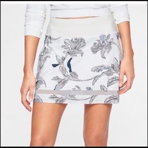 Athleta Print Laser Run Floral Nouveau Tennis Athletic Sport Skirt Skort Xsmall